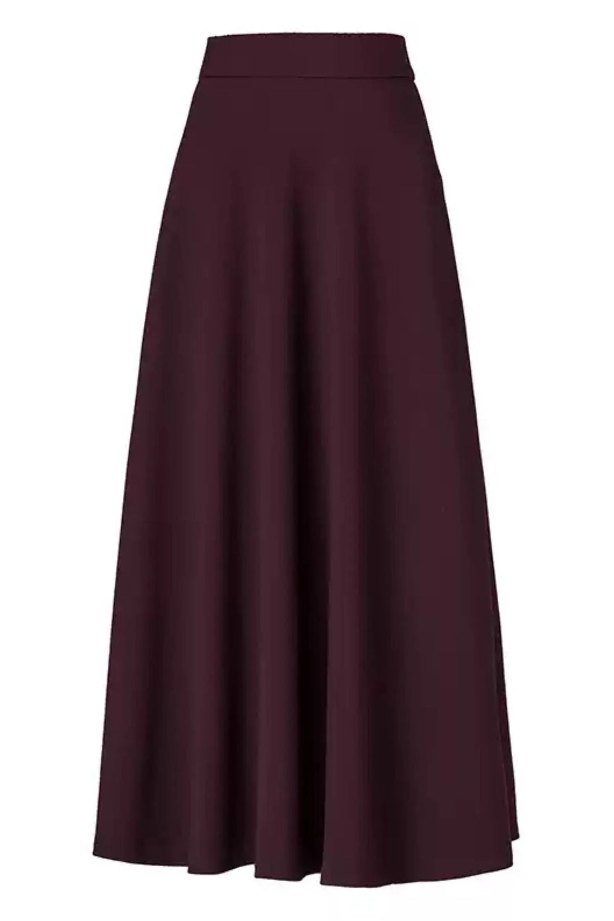 High waist long autumn skirt women 6197