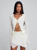 Mae Ruffle Tie Top