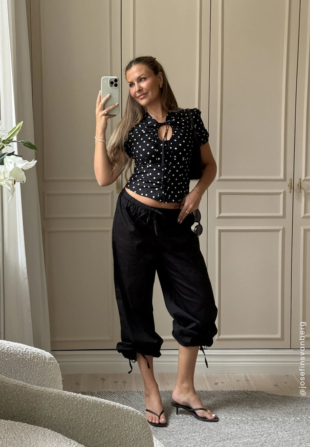 Ruched Keyhole Shirt