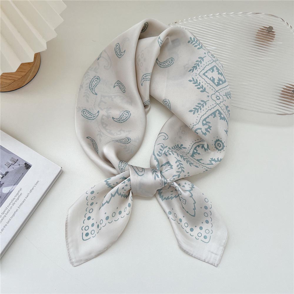 Cowboy Carter Outfits Western Cowboy Paisley Pattern Print Small Square Scarf