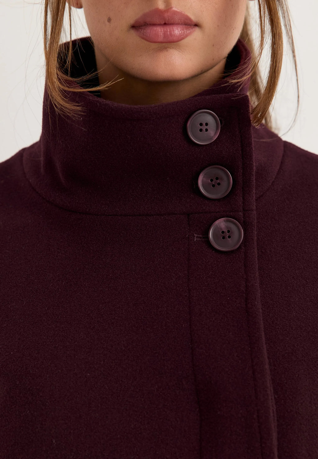 High Neck Short Coat