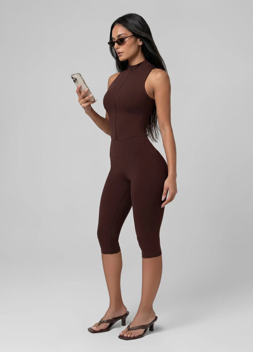 Flattering High-Waisted Sculpt Capri Leggings