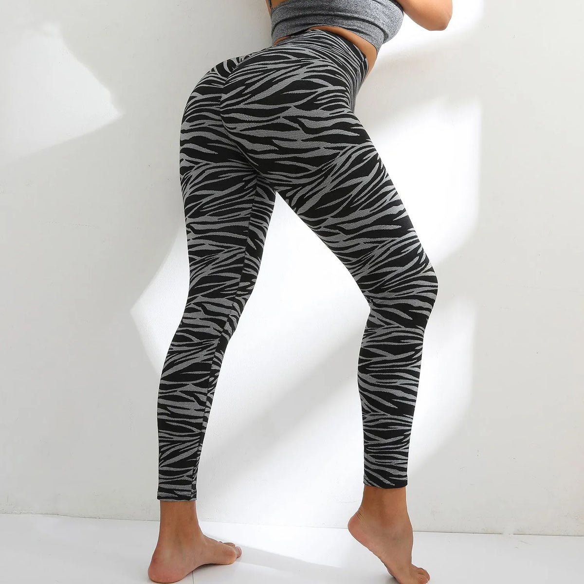 KittenAlarm - Mojoyce Leopard Yoga Leggings Women Seamless Gym Yoga Pants High Waist Sports Legging Push Up Workout Fitn