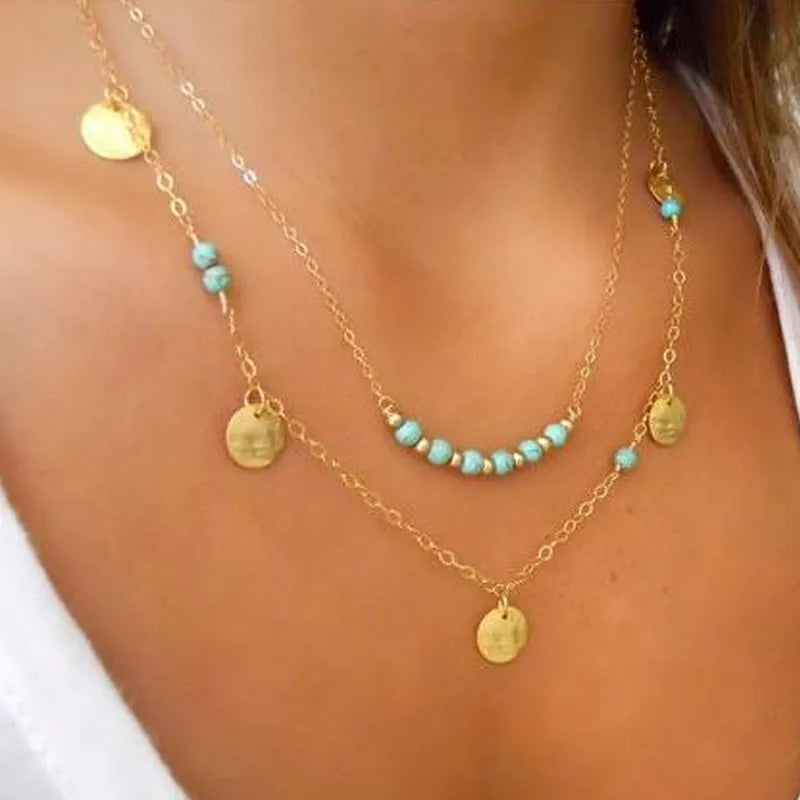 Casual Fashion Layered Pendant Necklace