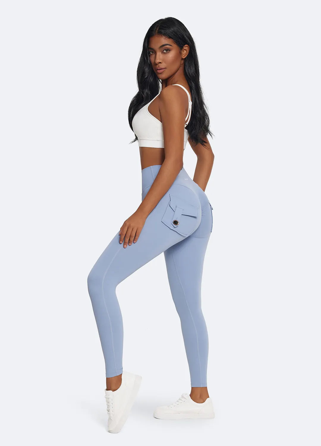 Figure-Enhancing Push-Up Leggings with Back Pockets