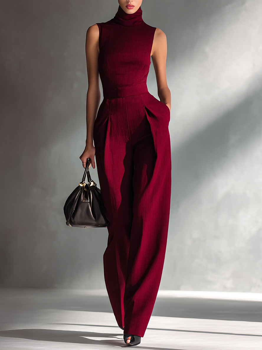 Chic Jumpsuit in linen, Premium Look