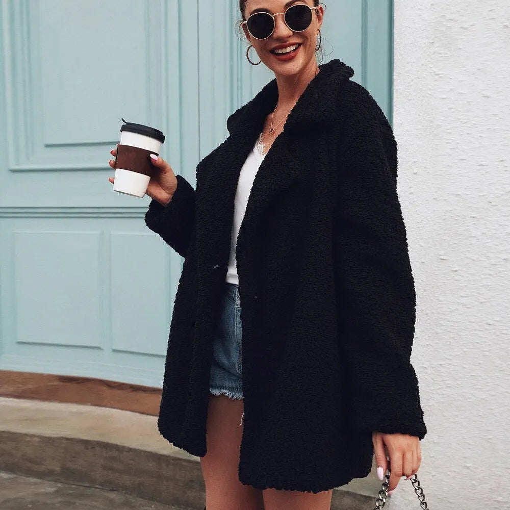 Soft Fur Fashion Plush Coat