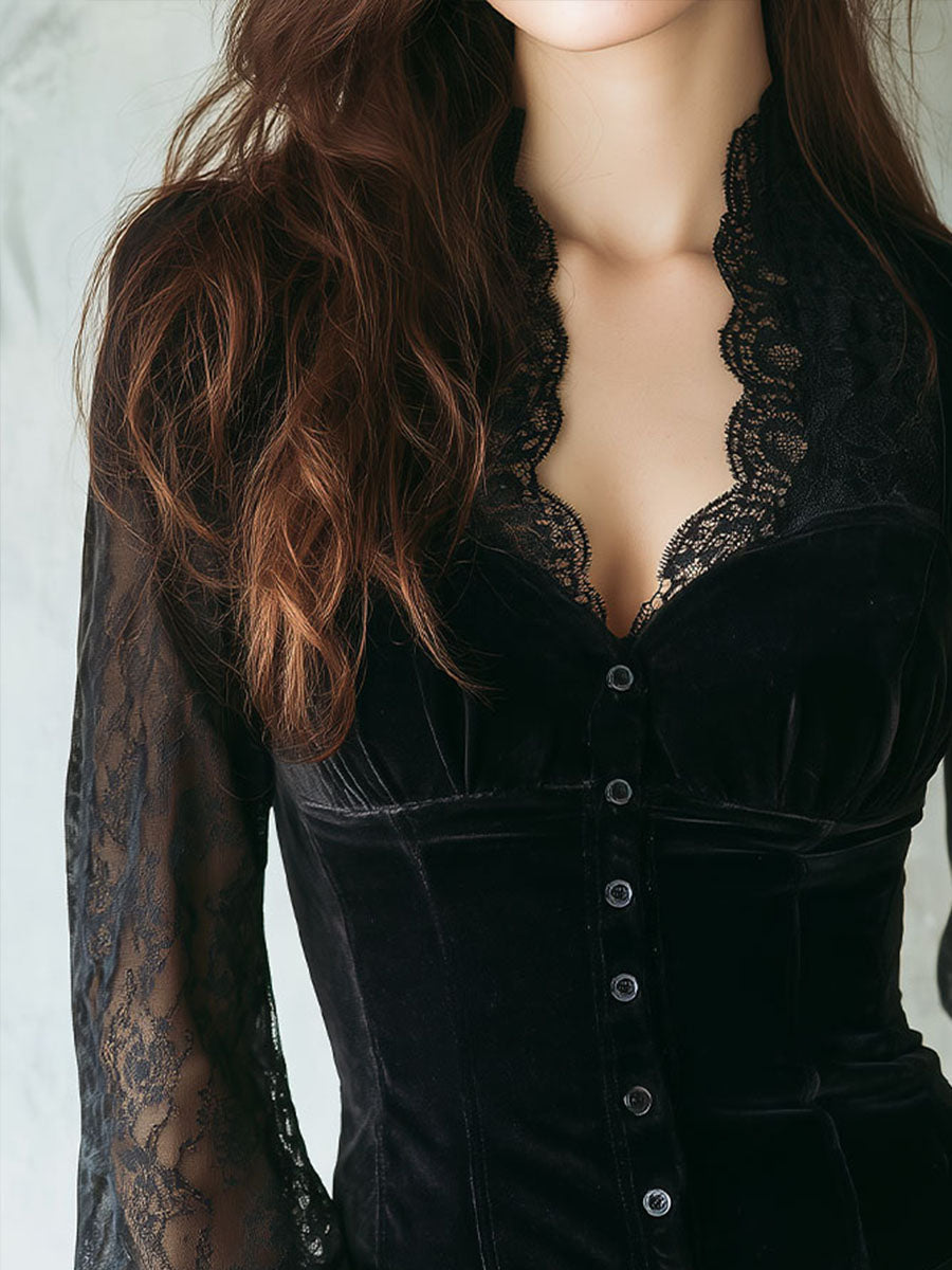 Top with velvet – Designer Aesthetic