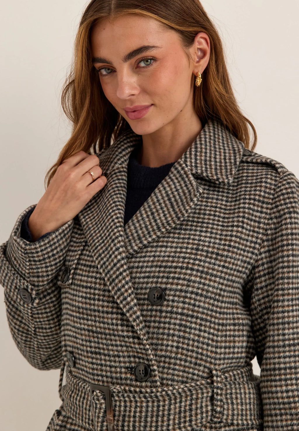 Wool Blend Trench Coat