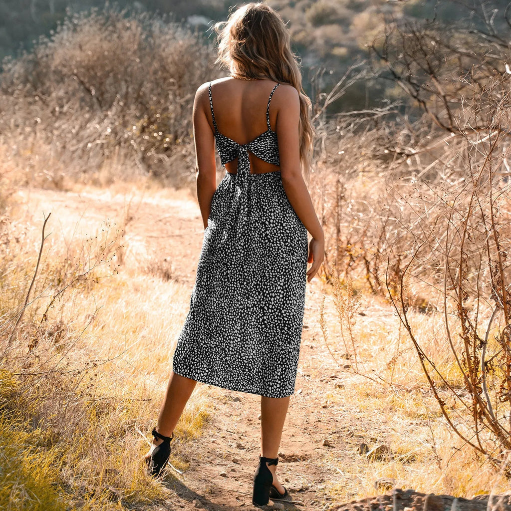 Davis Leopard Lace Slip Maxi Dress - FINAL SALE