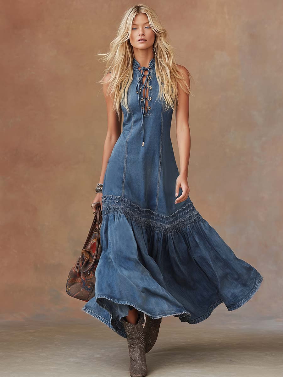 Maxi Dress That Flatters – Vintage & denim