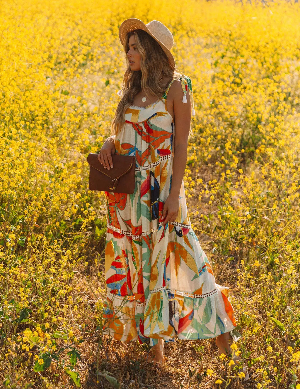 Baja California Crochet Tiered Maxi Dress - FINAL SALE