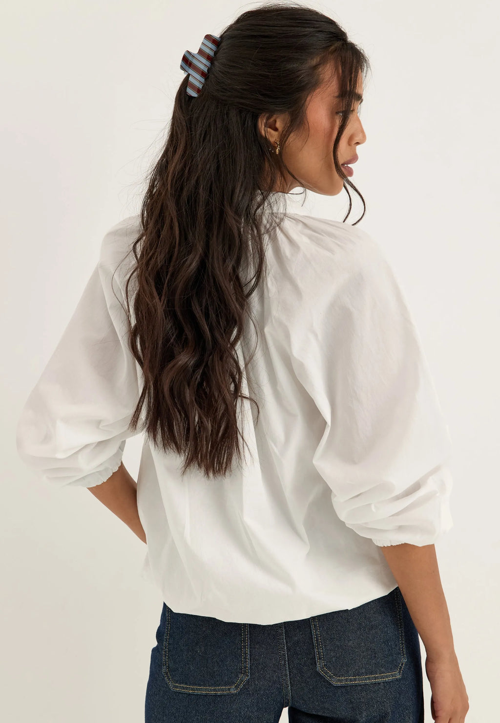 Balloon Cotton Shirt