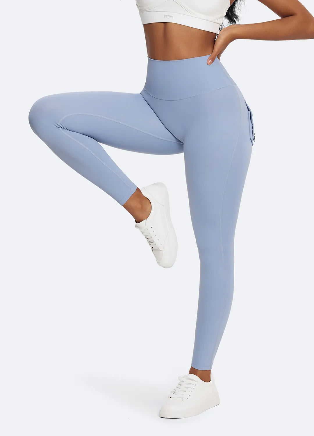 Figure-Enhancing Push-Up Leggings with Back Pockets