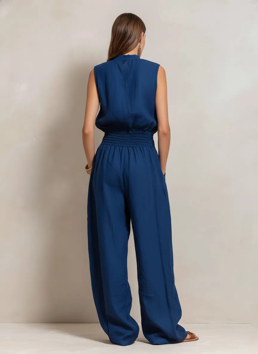 Jumpsuit with linen – Unbeatable Price