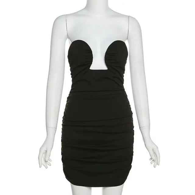 Long Sleeve Black Bodycon Party Dresses