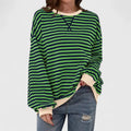 JULIA - RELAXED STRIPE SWEATSHIRT