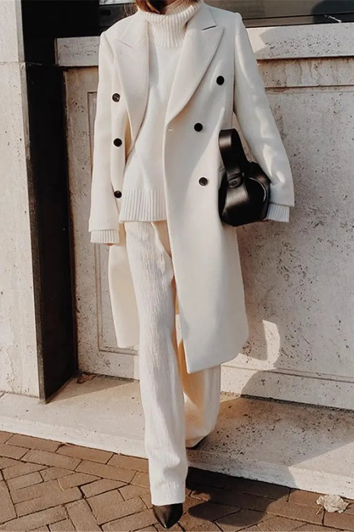 Double Breasted Slim Coat
