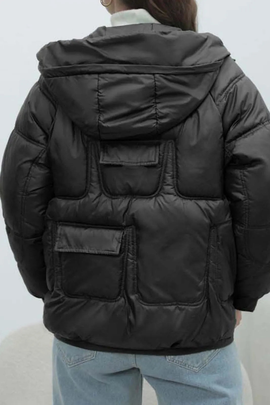 Bright Color Stand Collar Puffer Coat