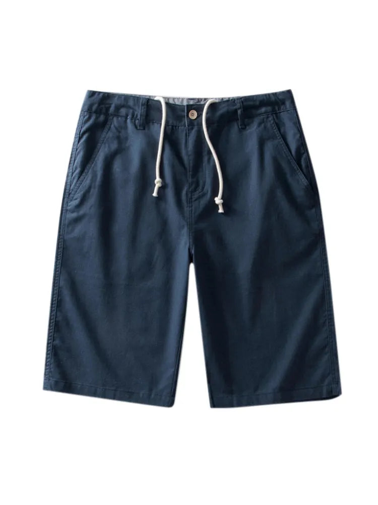 Men'S Casual Linen Midi Pants