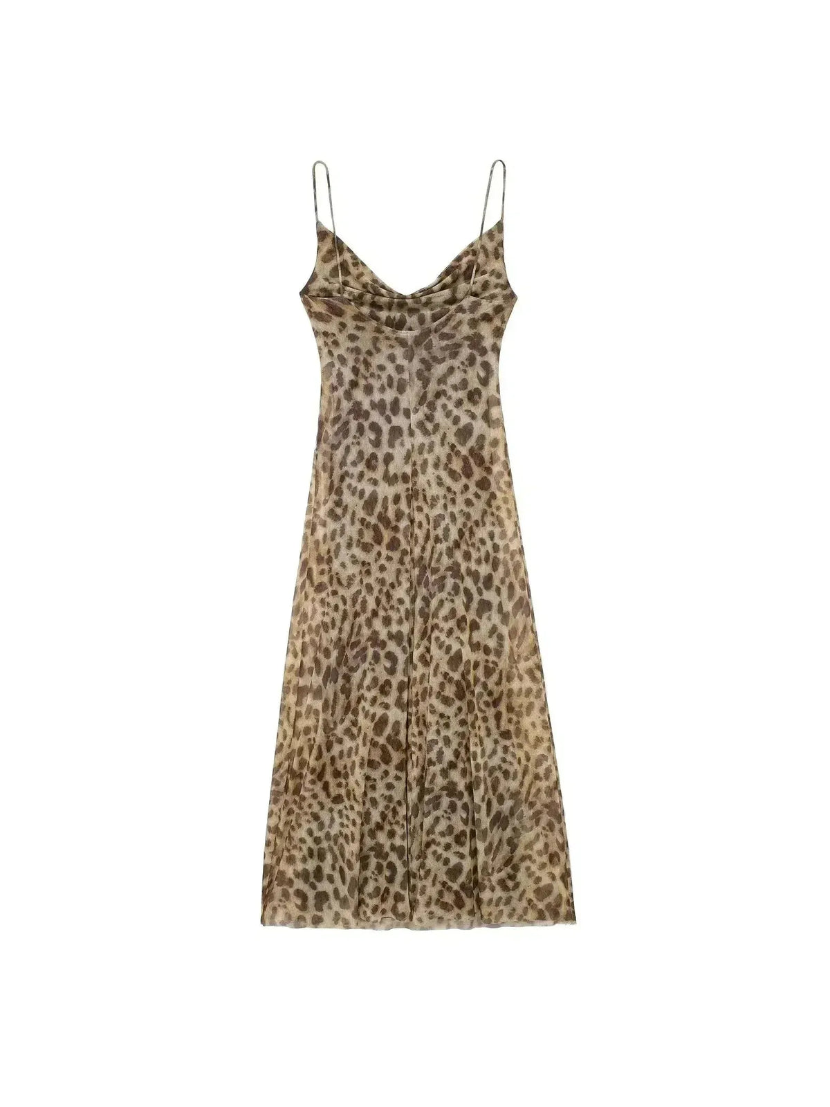 Animal Cowl Maxi Dress