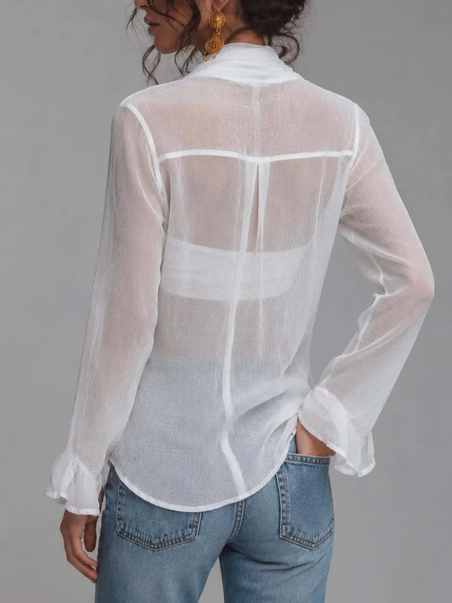 Chic Blouse in chiffon, Affordable Luxury