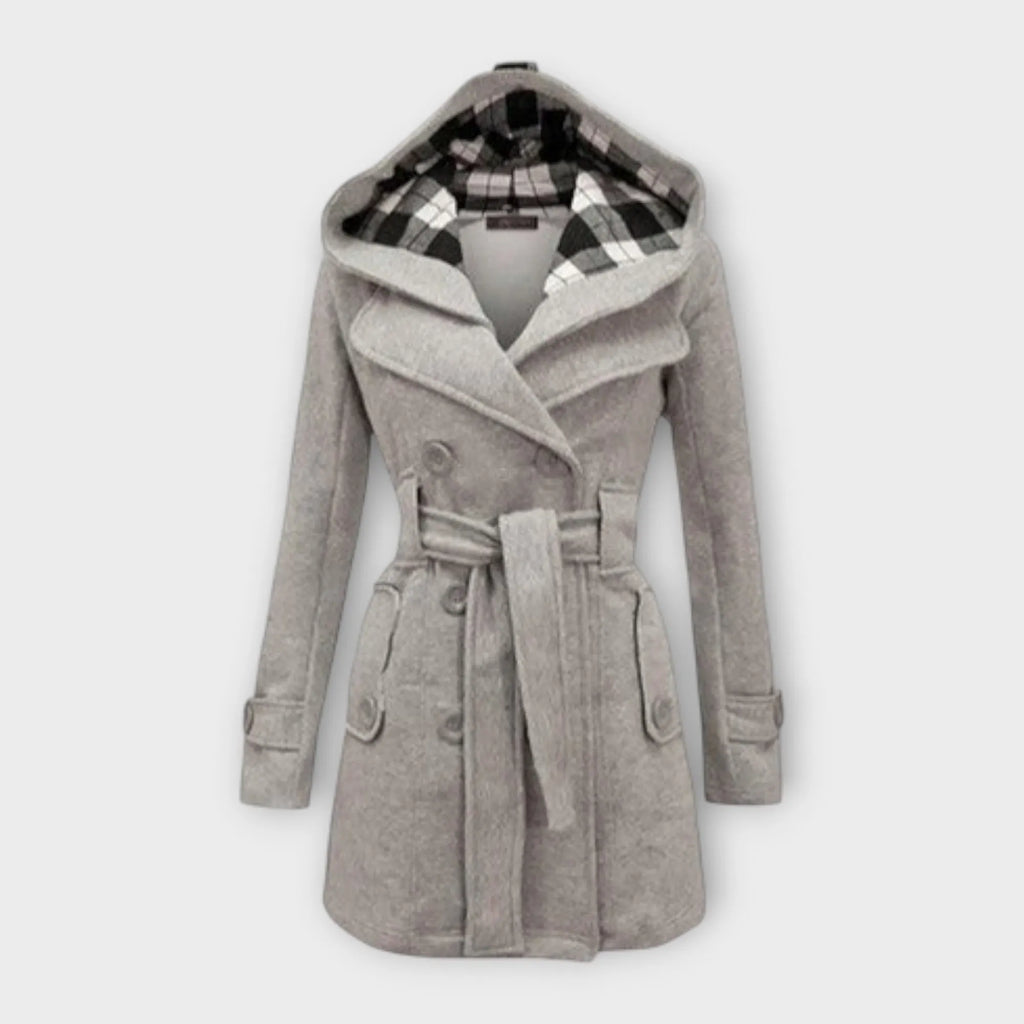 AVA – ELEGANT HOODED TRENCH COAT