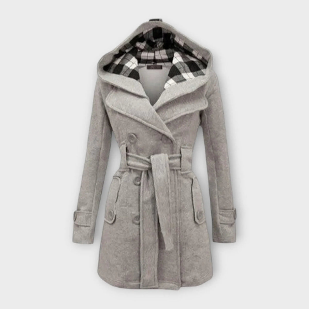 AVA – ELEGANT HOODED TRENCH COAT
