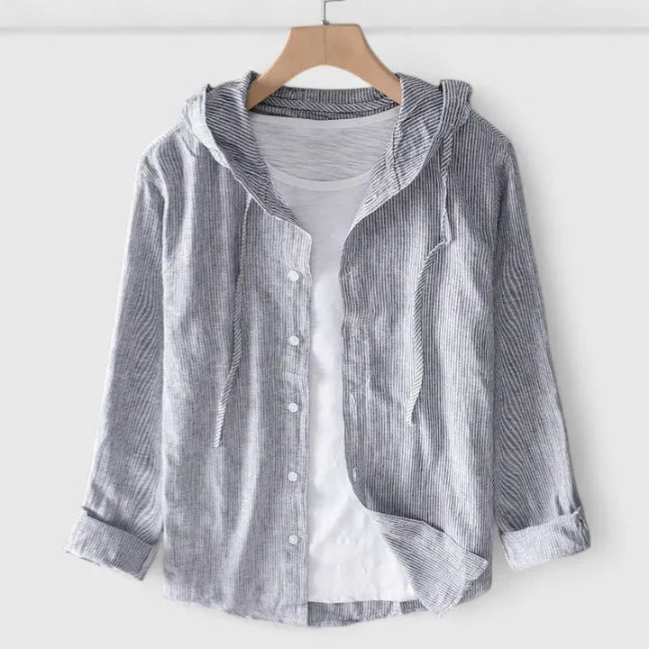 Demi | Elegant Hooded Blouse