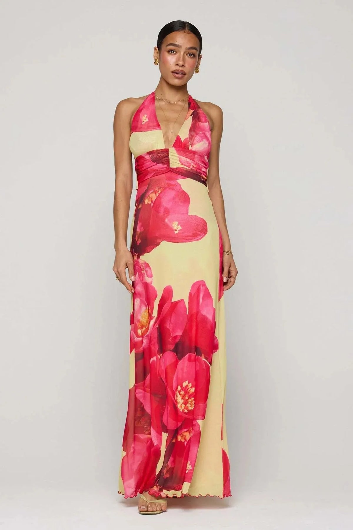 Camoni Polka Dot Diary Maxi Dress