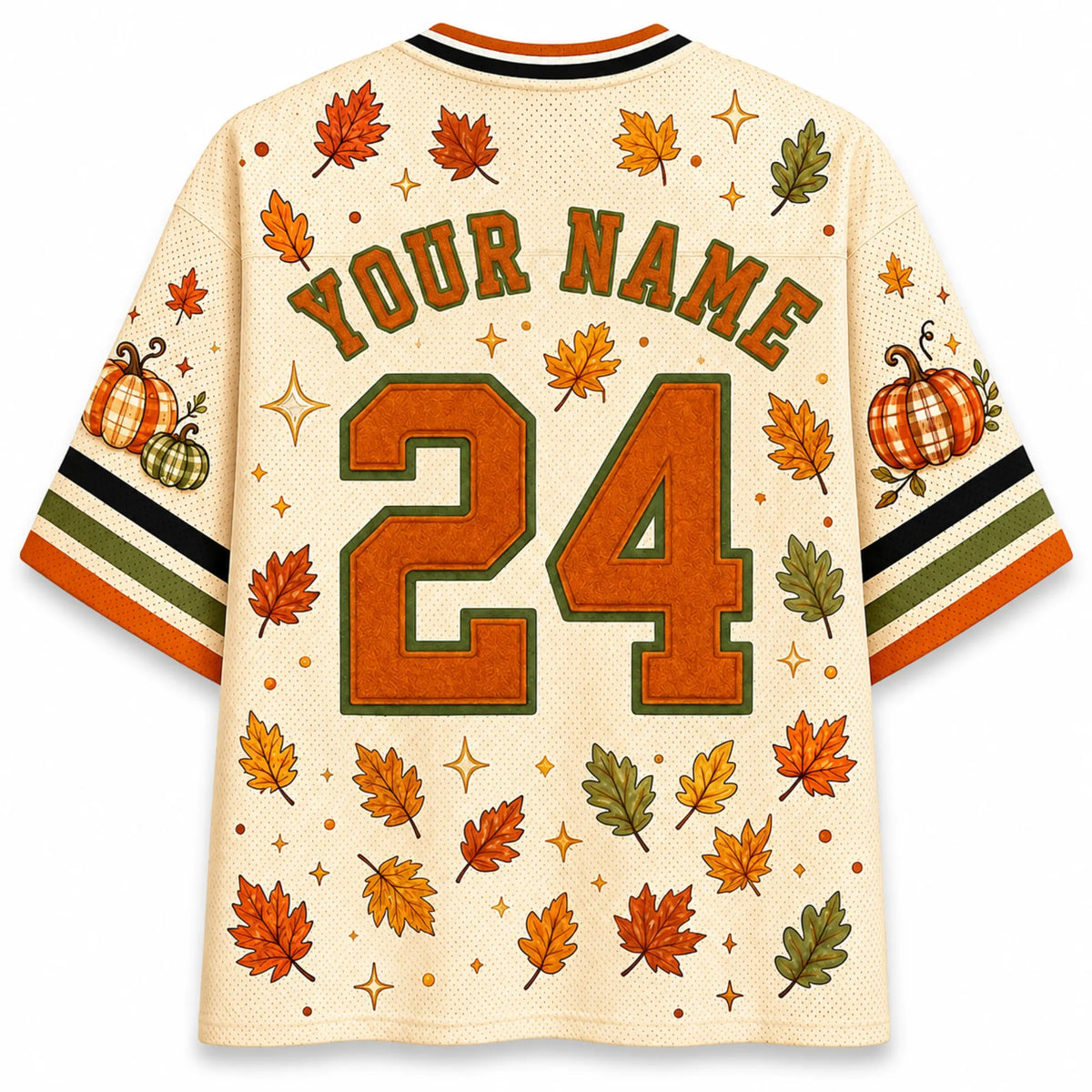 Chaotic Club Goldendoodle Dog Pumpkin Headband Beige Mesh Jersey