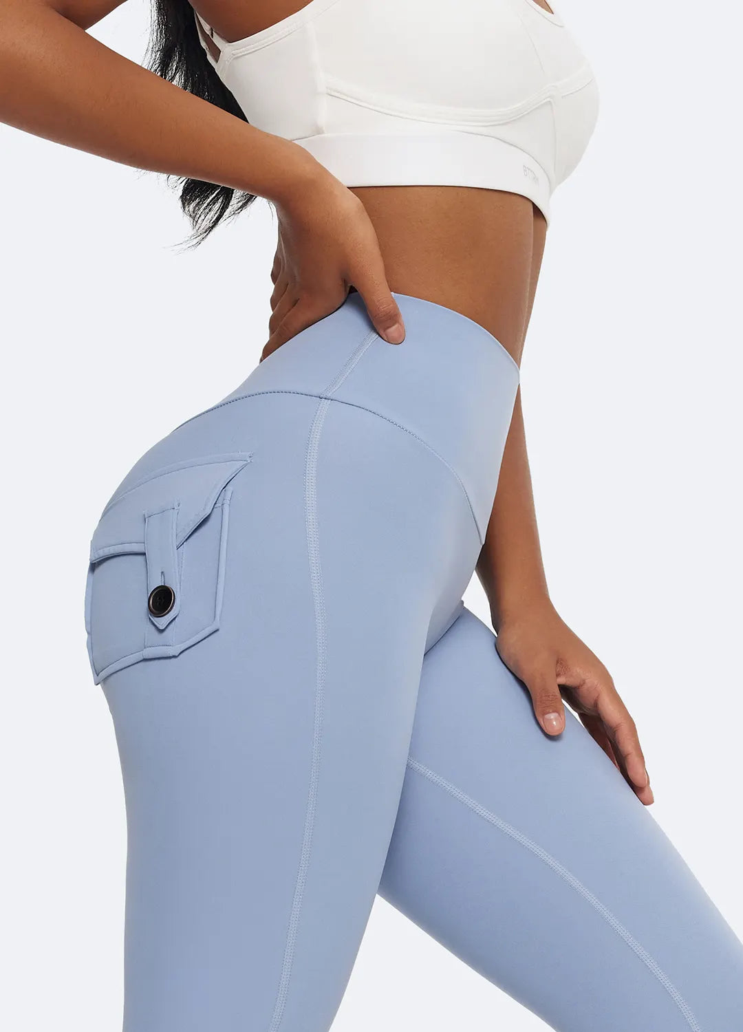 Figure-Enhancing Push-Up Leggings with Back Pockets