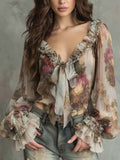 Boho Blouse in chiffon, Affordable Luxury