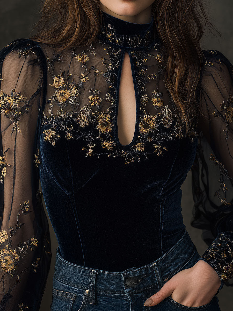 Blouse That Flatters – Retro & velvet