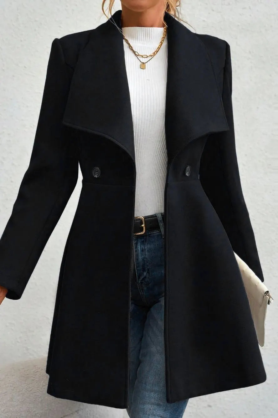 Belted Wool Long Coat