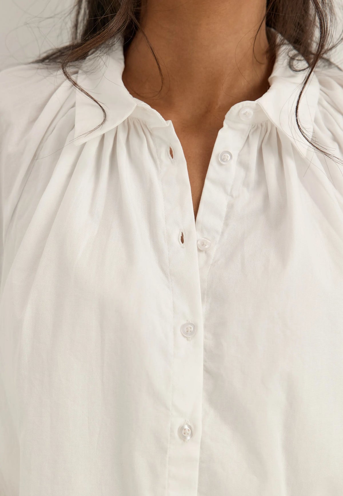 Balloon Cotton Shirt