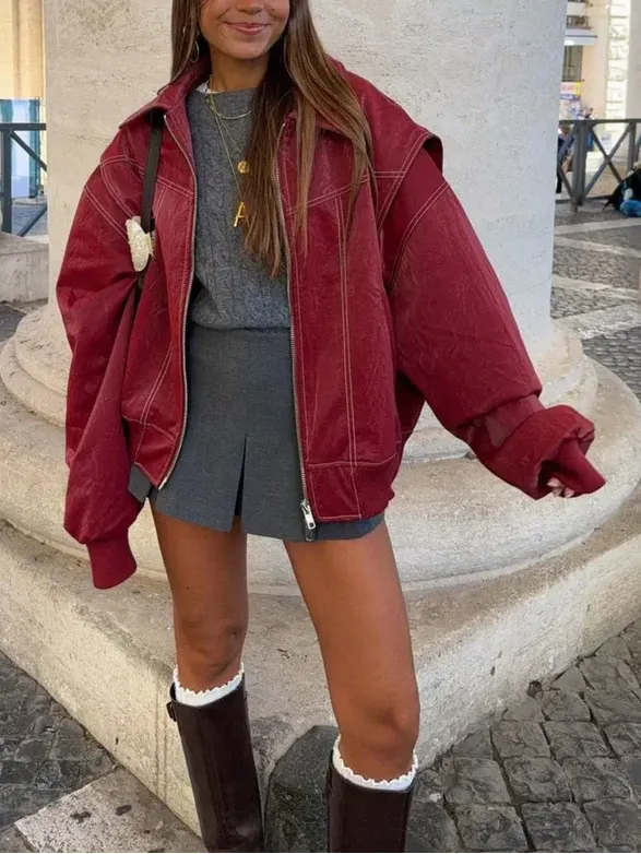Oversized Contrast Jacket - Limited Sale