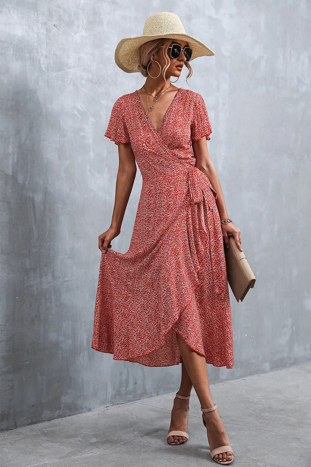 Knox Paisley High Low Ruffle Maxi Dress - FINAL SALE