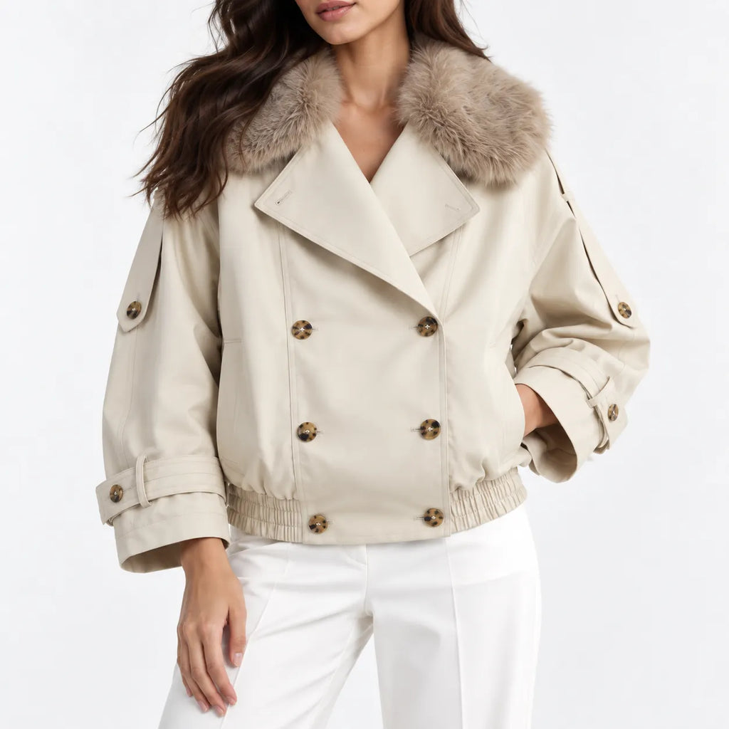 VENICE FAUX COLLAR SHORT JACKET