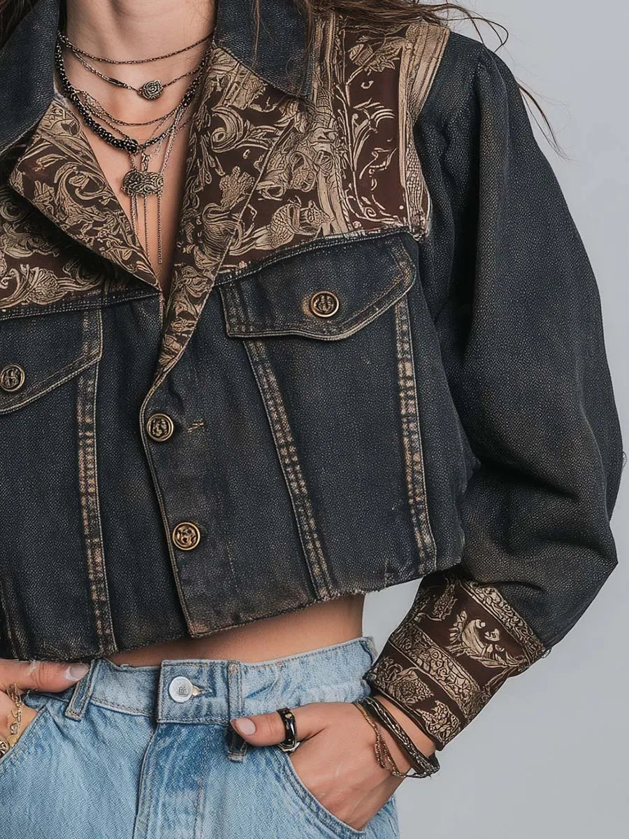 Jacket with denim – Premium Look