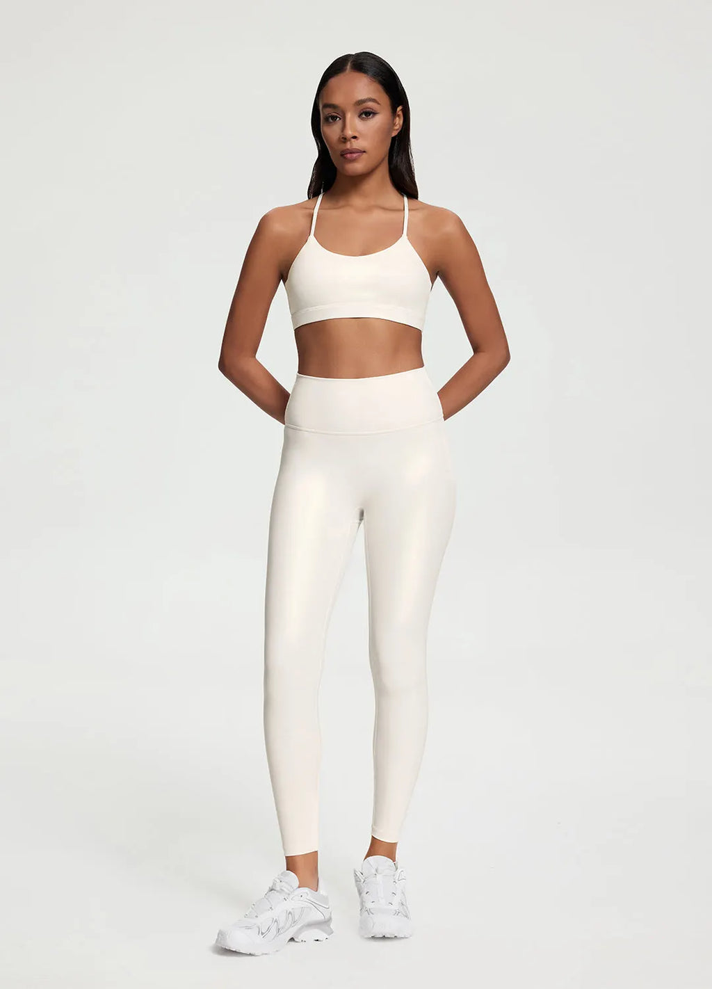 Premium Faux Leather 7/8-Length Leggings