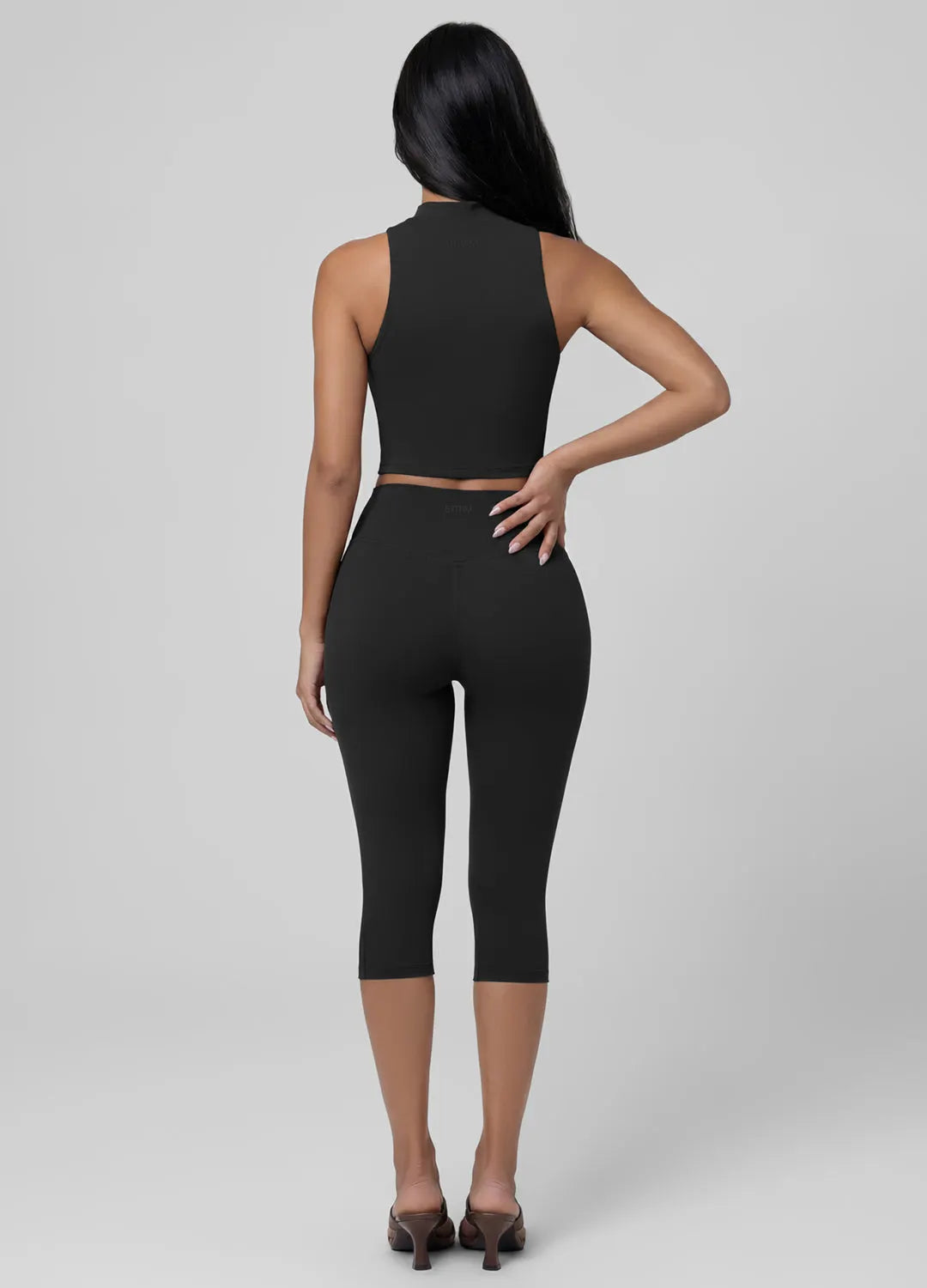 Flattering High-Waisted Sculpt Capri Leggings