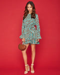 Aspyn Printed Ruffle Tie Dress - FINAL SALE
