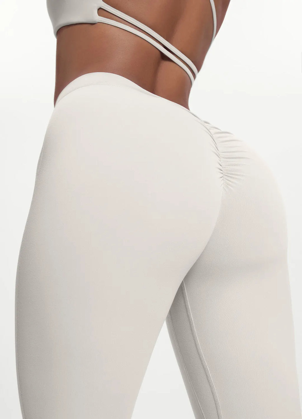 Scrunch-Back Flared Leggings — Sculpted Back, Flattering Flare