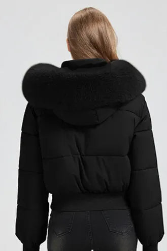 Short Waist Slim Puffer Coat