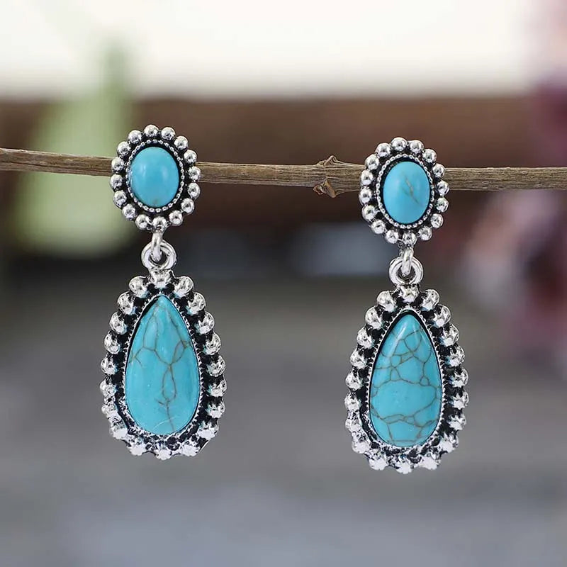 Women's Vintage Boho Turquoise Earrings