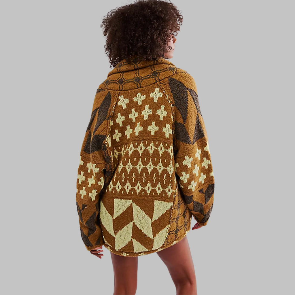 KYLINE – BOLD GEOMETRIC CARDIGAN