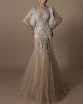 Elegant Embroidered Gown
