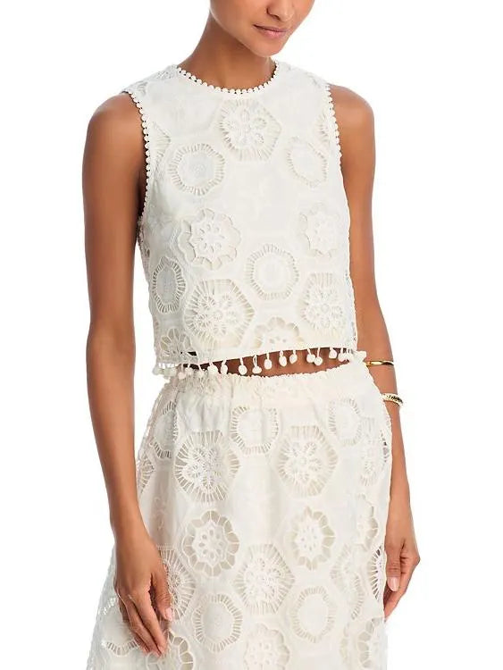 Square Crochet Tank Top & Maxi Skirt