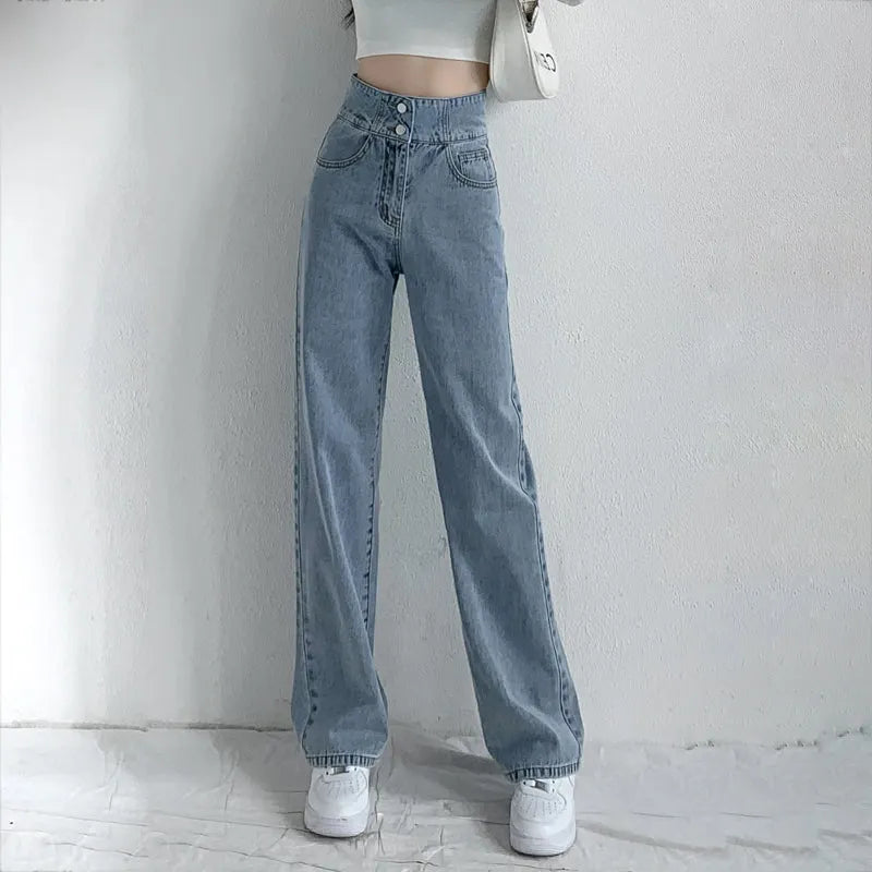 Casual Fashion Straight Leg Jeans